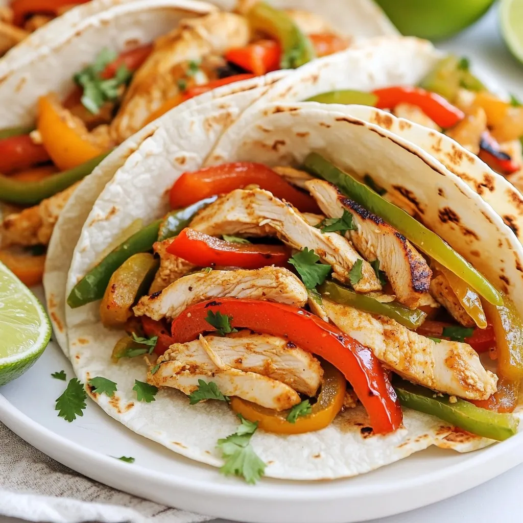 Minute Chicken Fajitas Quick and Flavorful Recipe