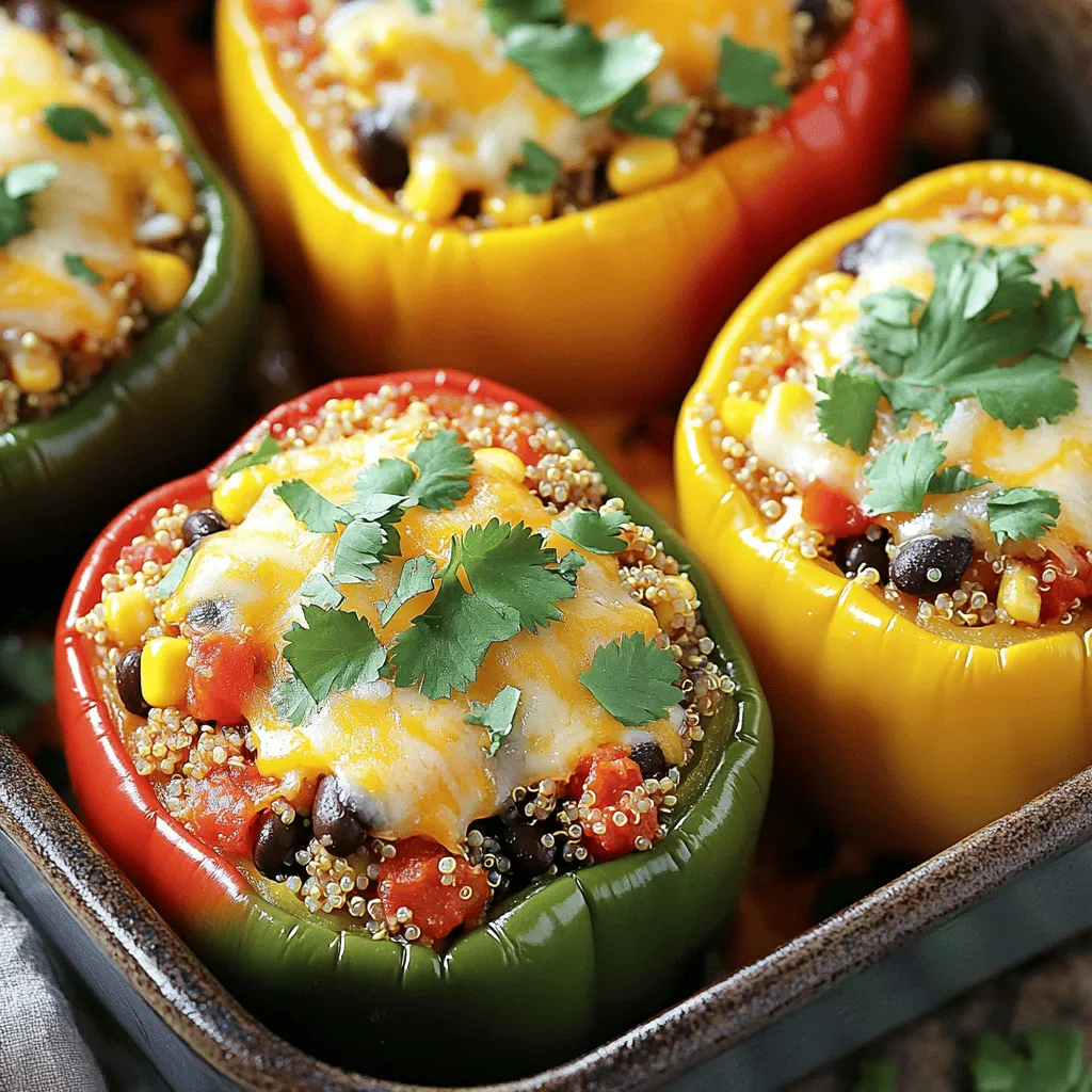 Stuffed Bell Peppers with Quinoa Delightful Meal