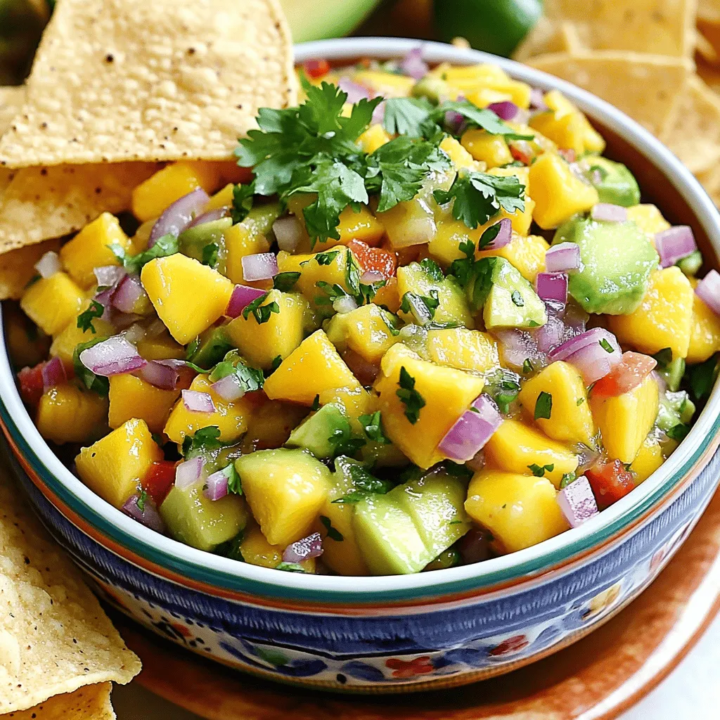 Mango Salsa with Avocado Tasty Fresh Delight
