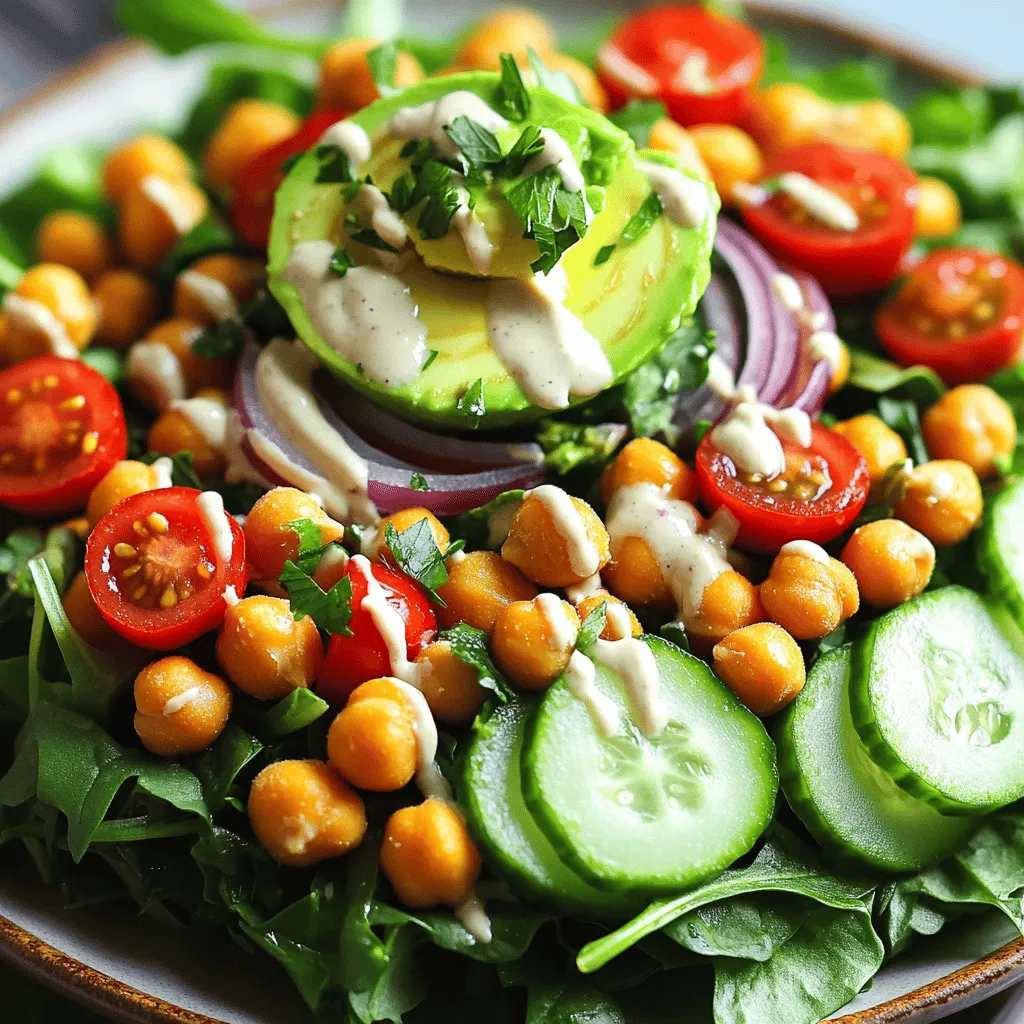 Crispy Chickpea Salad Fresh and Flavorful Delight
