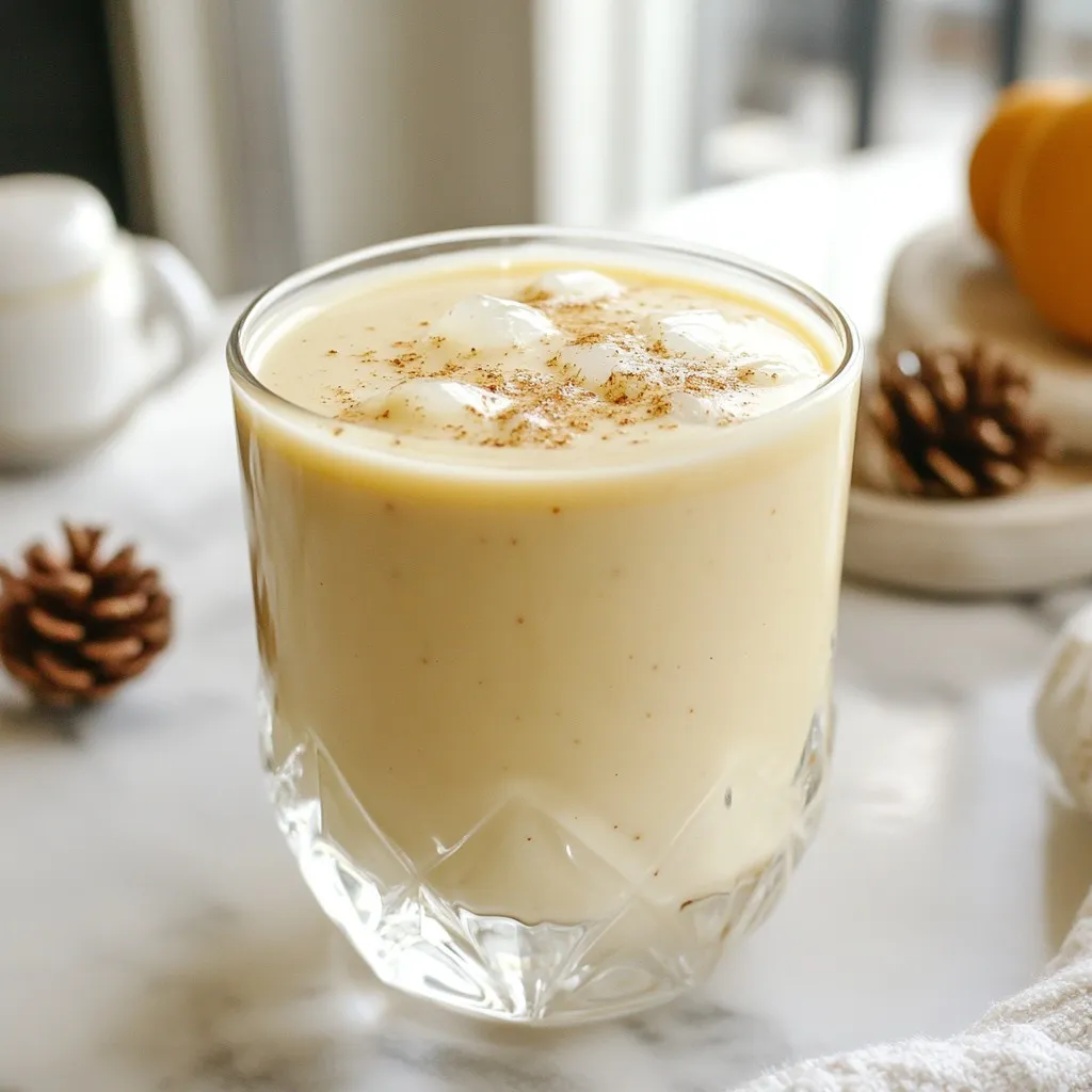 Eggnog Brandy Alexander Quick and Creamy Delight
