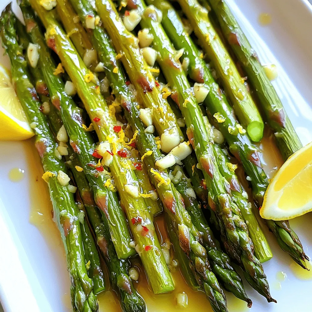 Lemon Garlic Roasted Asparagus Flavorful Side Dish
