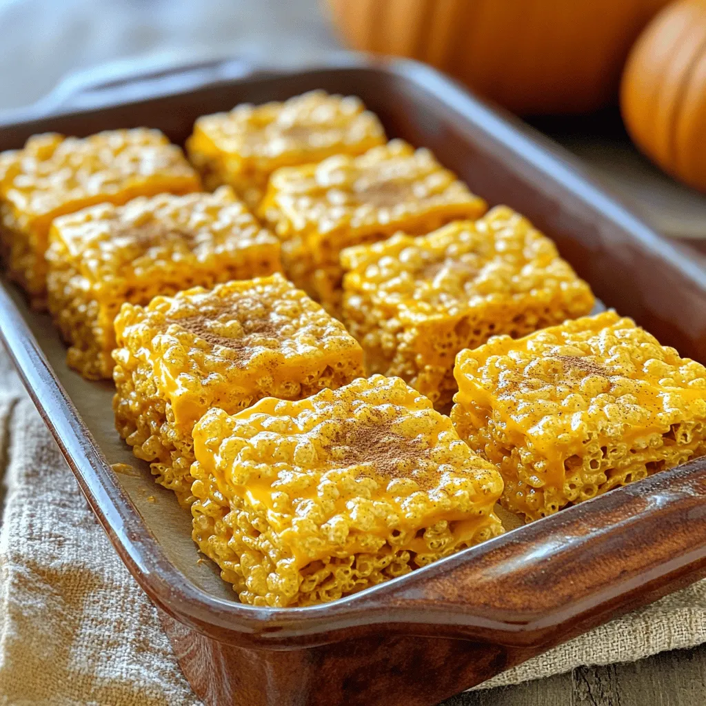 Pumpkin Spice Rice Krispie Treats Cozy Fall Delight
