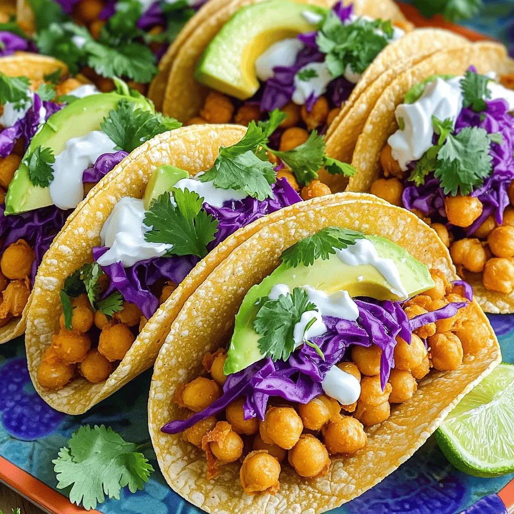 Crispy Chickpea Tacos Flavorful and Easy Meal