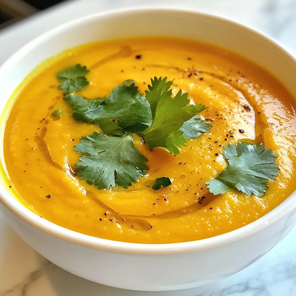 Silky Carrot Soup Rich and Flavorful Delight