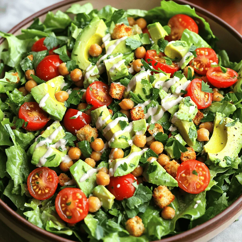Vegan Caesar Salad Crunchy and Flavorful Delight