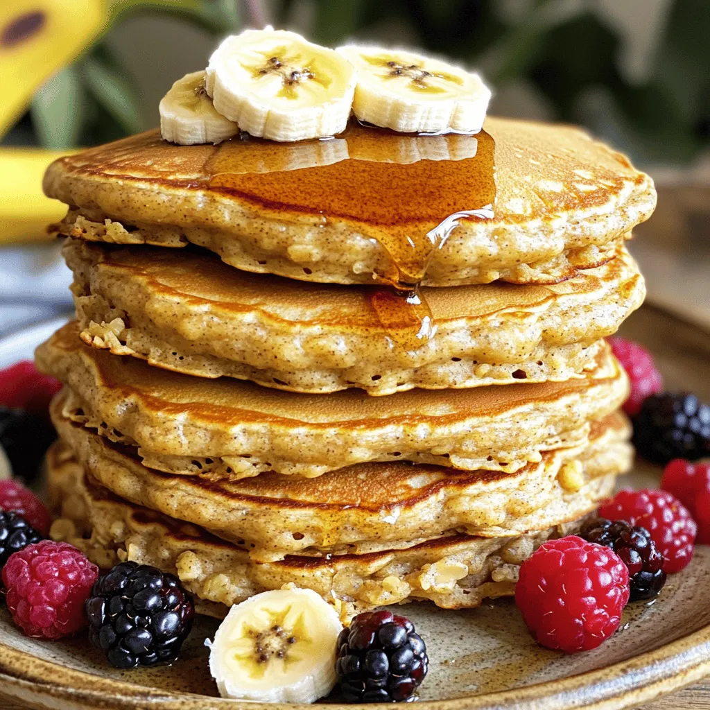 Savory Banana Oatmeal Pancakes Easy and Healthy Meal