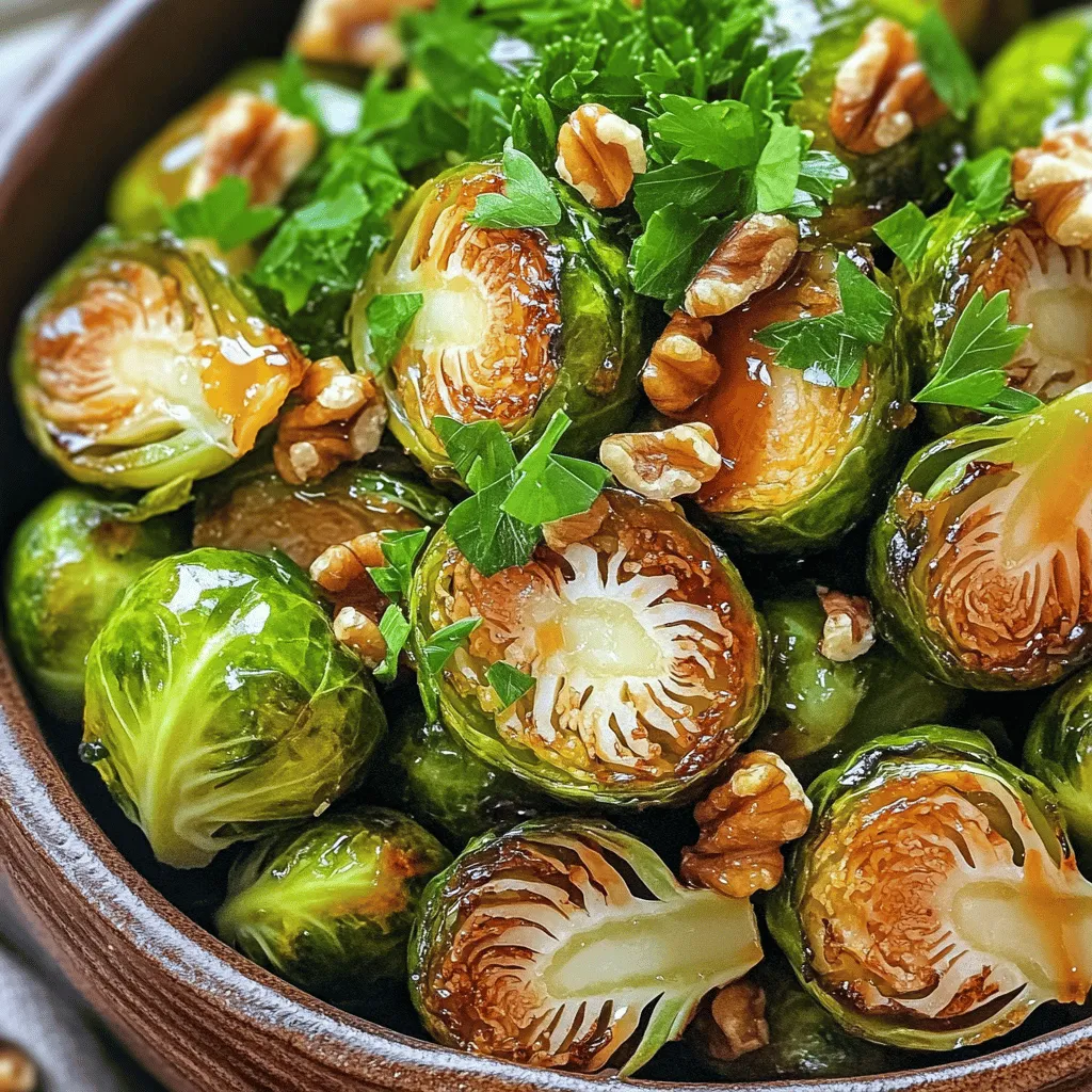 Maple Glazed Brussels Sprouts Savory and Simple Dish
