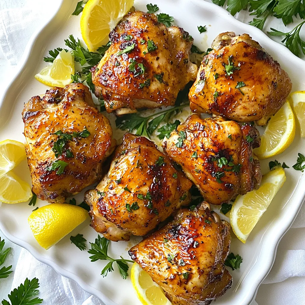 Greek Lemon Chicken Thighs Flavorful and Easy Recipe