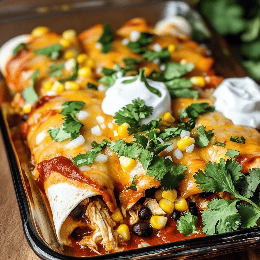 Easy Chicken Enchiladas Quick and Tasty Recipe