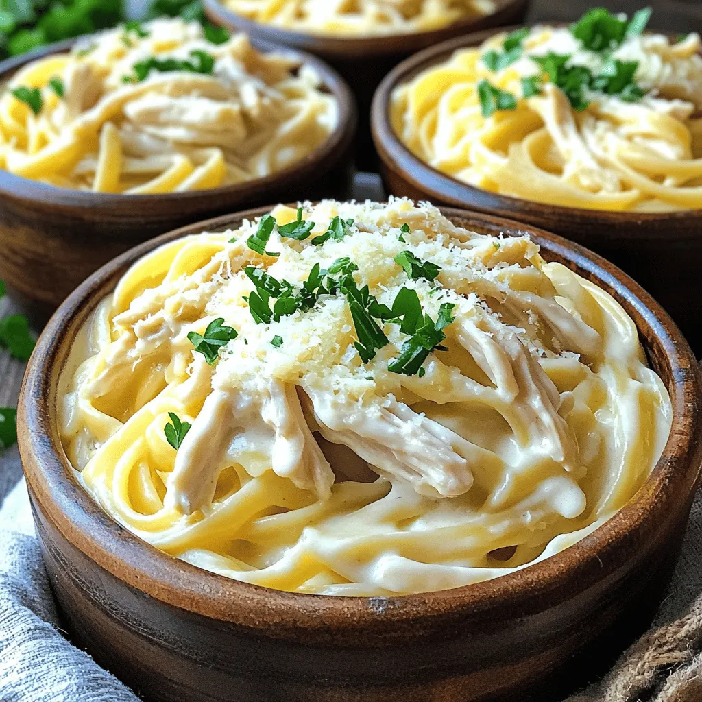 Slow Cooker Creamy Chicken Alfredo Delightful Dish