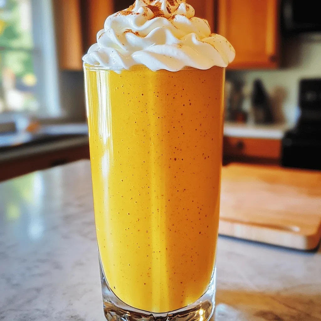 Pumpkin Pie Smoothie Delicious Fall Flavor Treat