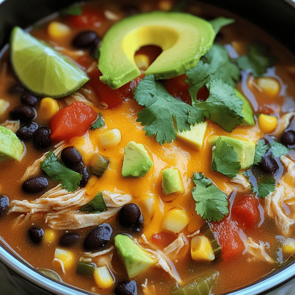 Slow Cooker Chicken Enchilada Soup Tasty and Easy Meal