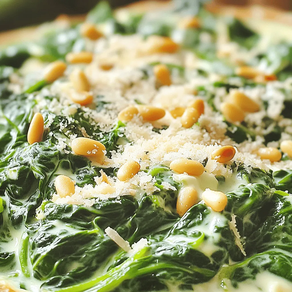 Skillet Creamed Spinach Creamy and Flavorful Delight