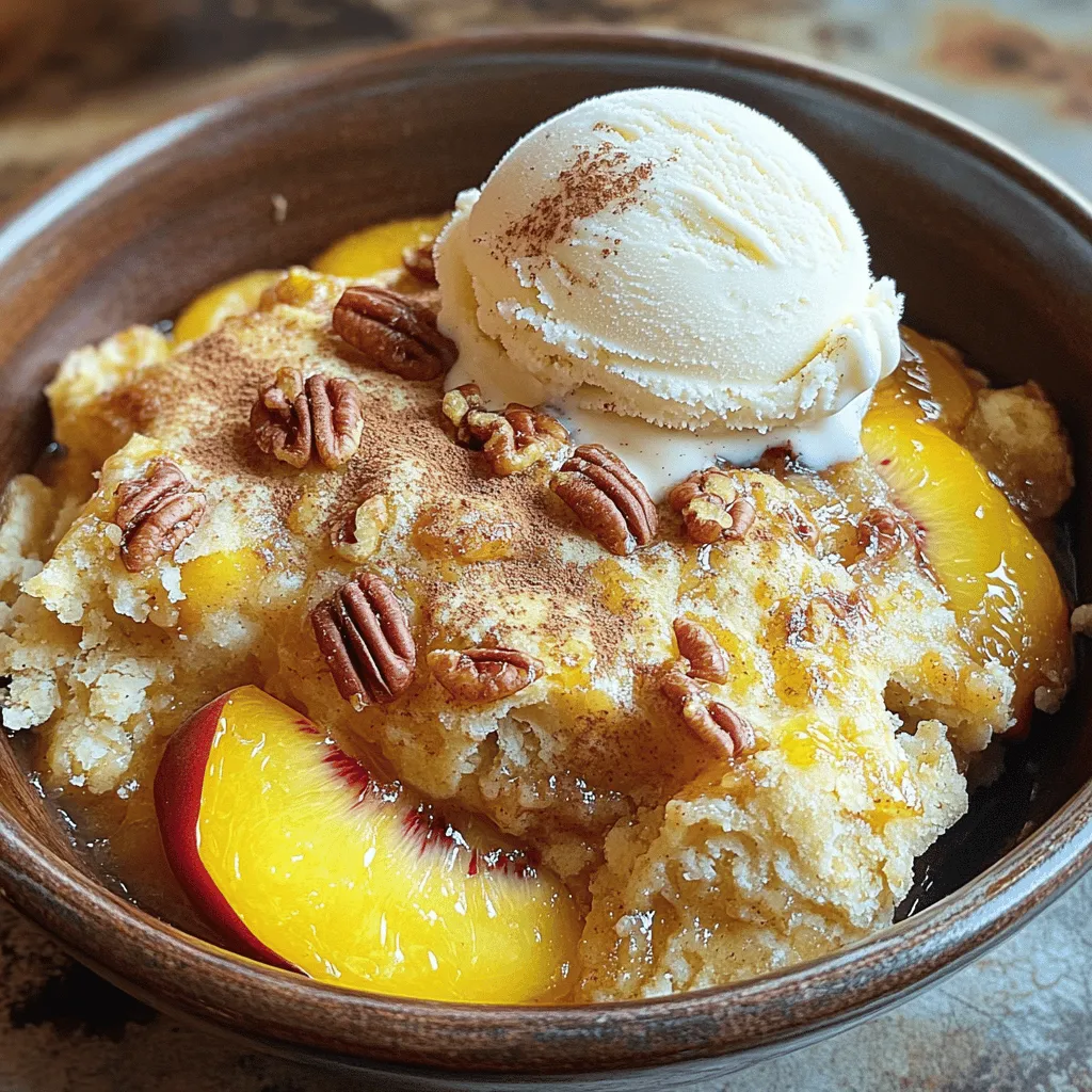 Peach Cobbler Dump Cake Simple and Sweet Delight
