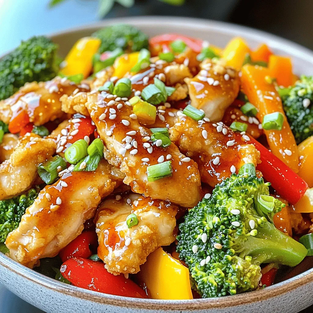 Sweet and Spicy Chicken Stir-Fry Flavorful Meal Idea