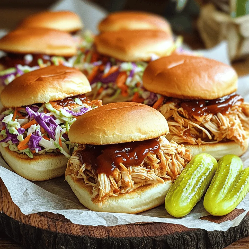 Slow Cooker BBQ Chicken Sliders Irresistible Delight