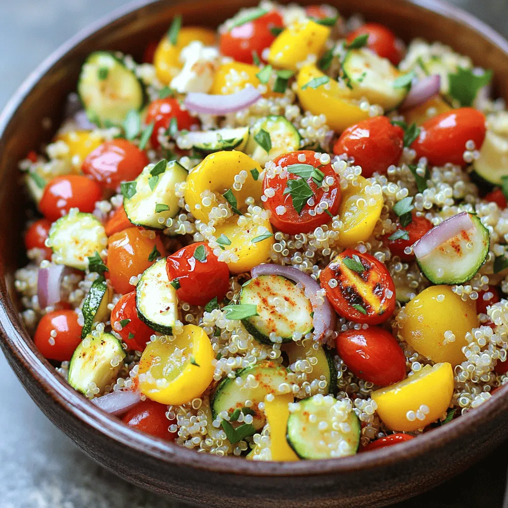 Roasted Vegetable Quinoa Salad Healthy and Tasty Dish