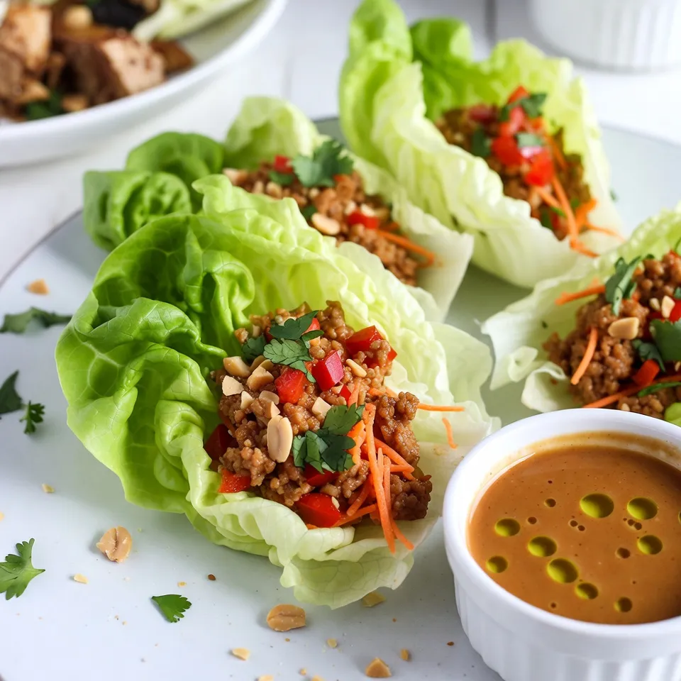 Thai Peanut Chicken Lettuce Wraps Flavorful and Easy Meal
