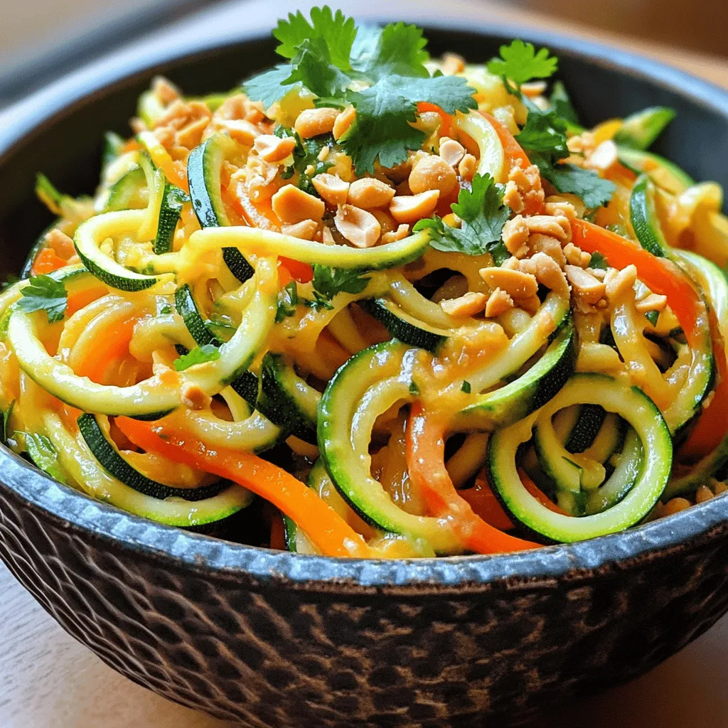 Zucchini Noodle Pad Thai Flavorful and Healthy Meal