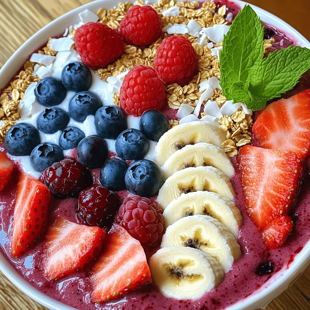 Berry Smoothie Bowl Flavorful and Nutritious Delight