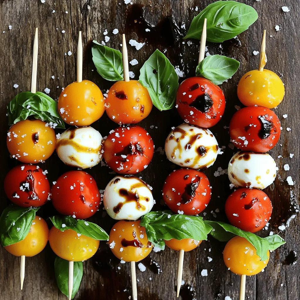 Caprese Salad Skewers Fresh and Flavorful Treats