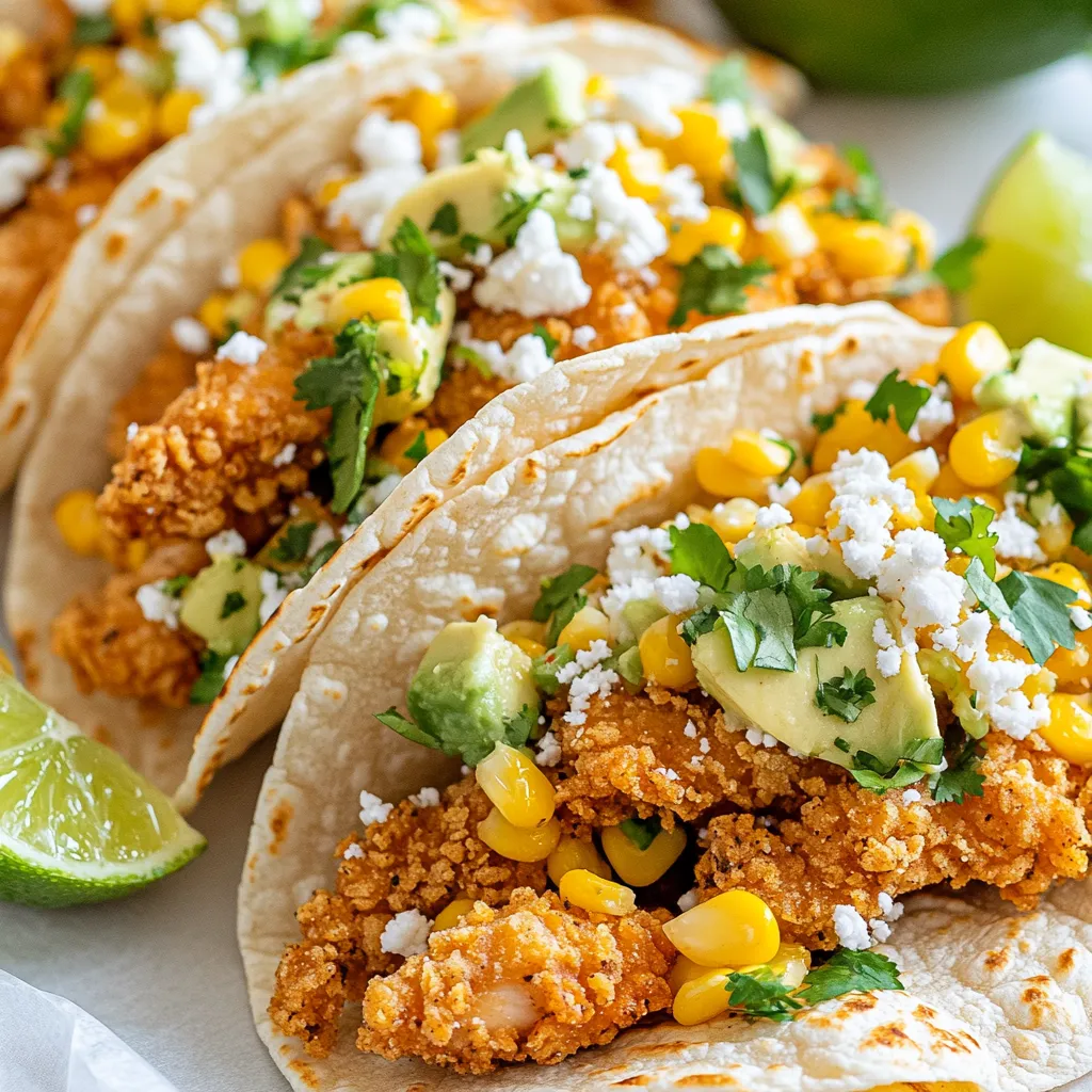 Fried Chicken Street Corn Tacos Delicious and Easy Recipe