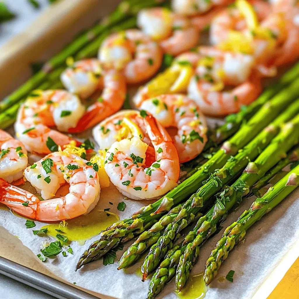 Sheet Pan Lemon Herb Shrimp &#038; Asparagus Delight