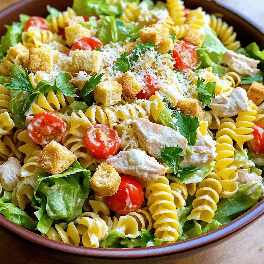 Savory Chicken Caesar Pasta Salad Easy and Tasty Meal