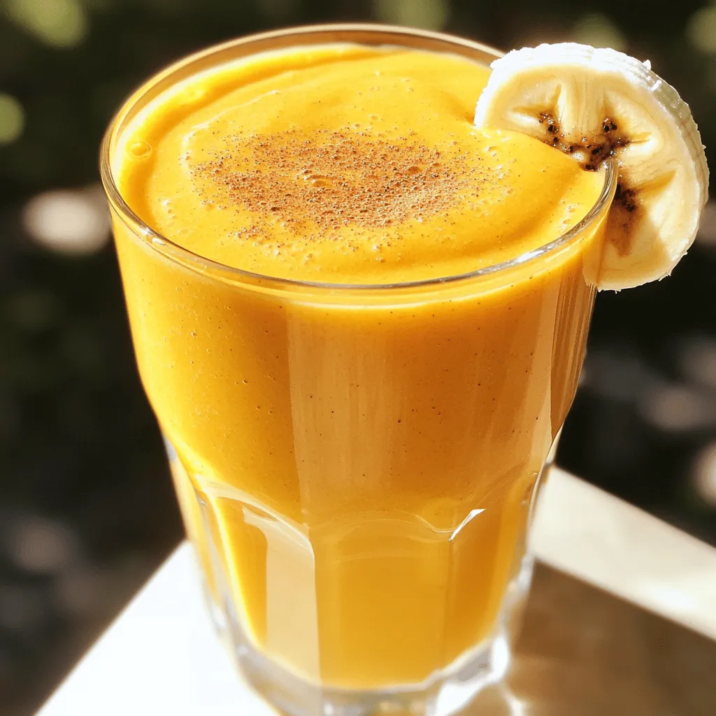 Pumpkin Spice Smoothie Delightful and Creamy Treat
