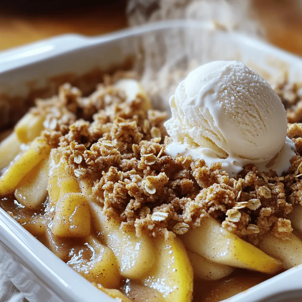 Apple Crisp with Oat Topping Irresistible Dessert Idea