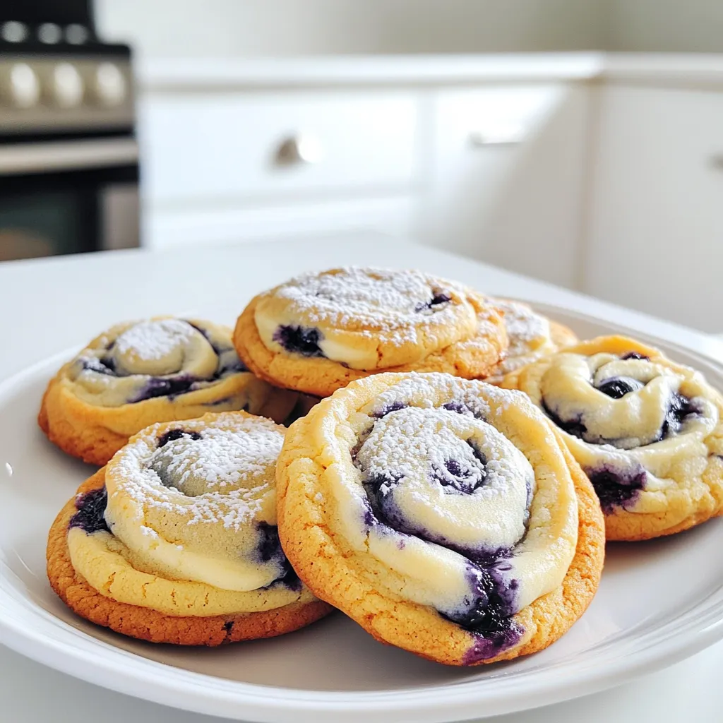 Blueberry Cheesecake Swirl Cookies Delightful Treat
