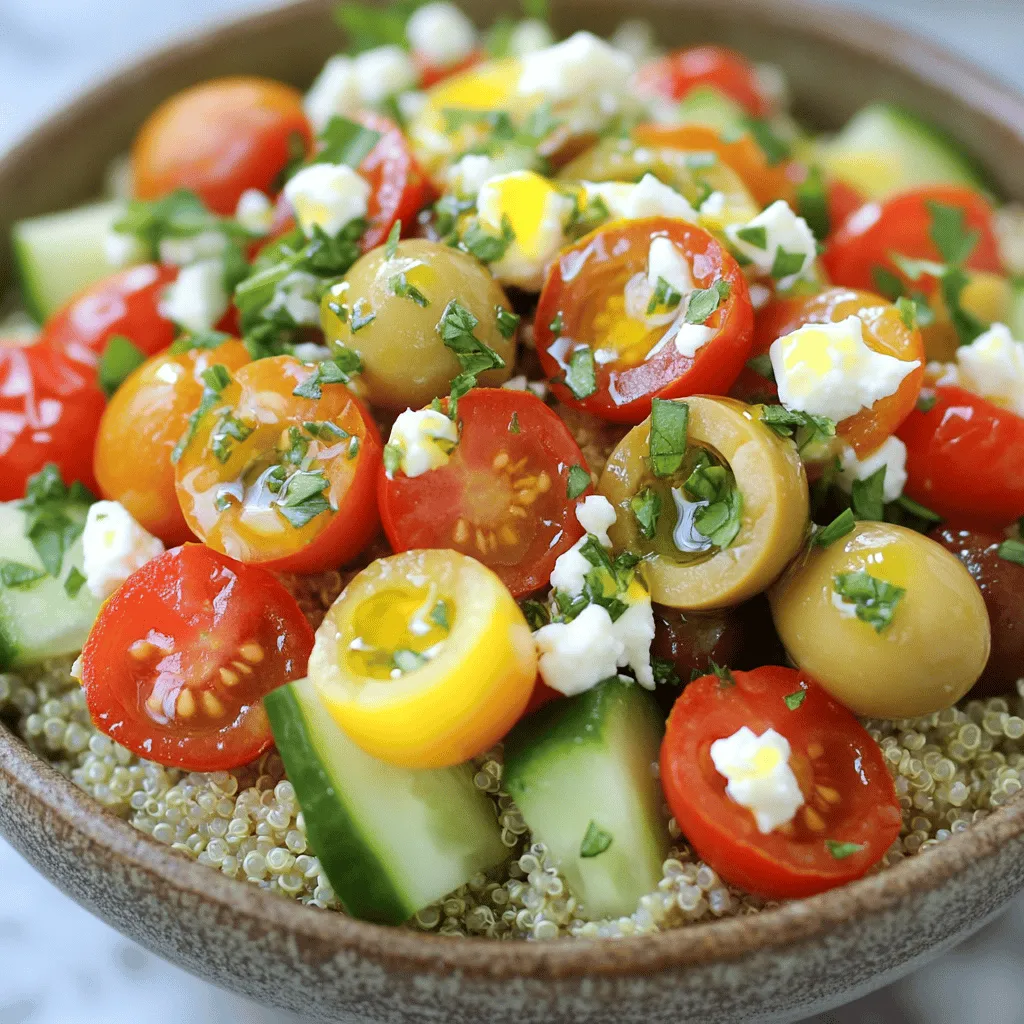 Mediterranean Quinoa Bowls Fresh and Tasty Delight