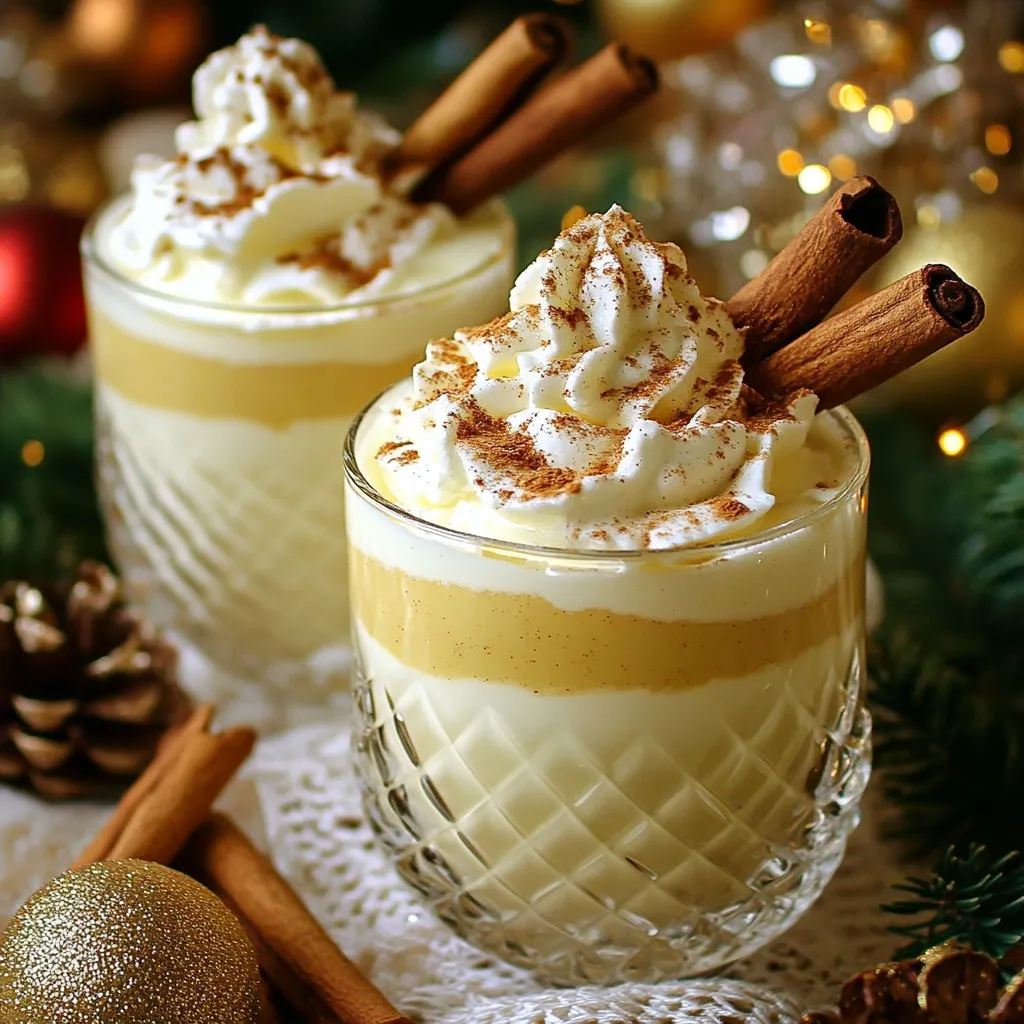 Eggnog Champagne Fizz Festive Holiday Drink Recipe