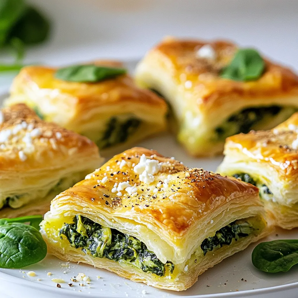 Spinach Stuffed Puff Pastry Flavorful and Easy Recipe