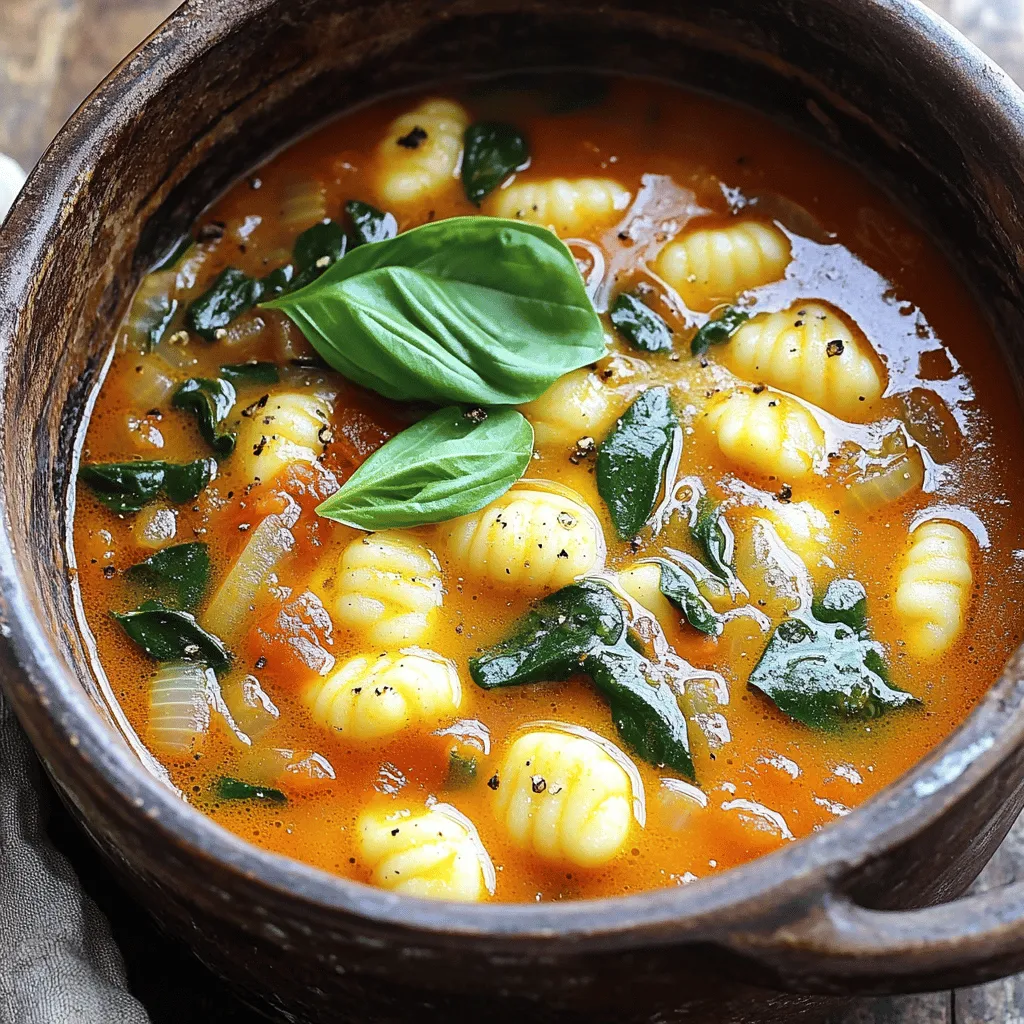 One-Pot Tomato Basil Gnocchi Soup Hearty and Simple Dish