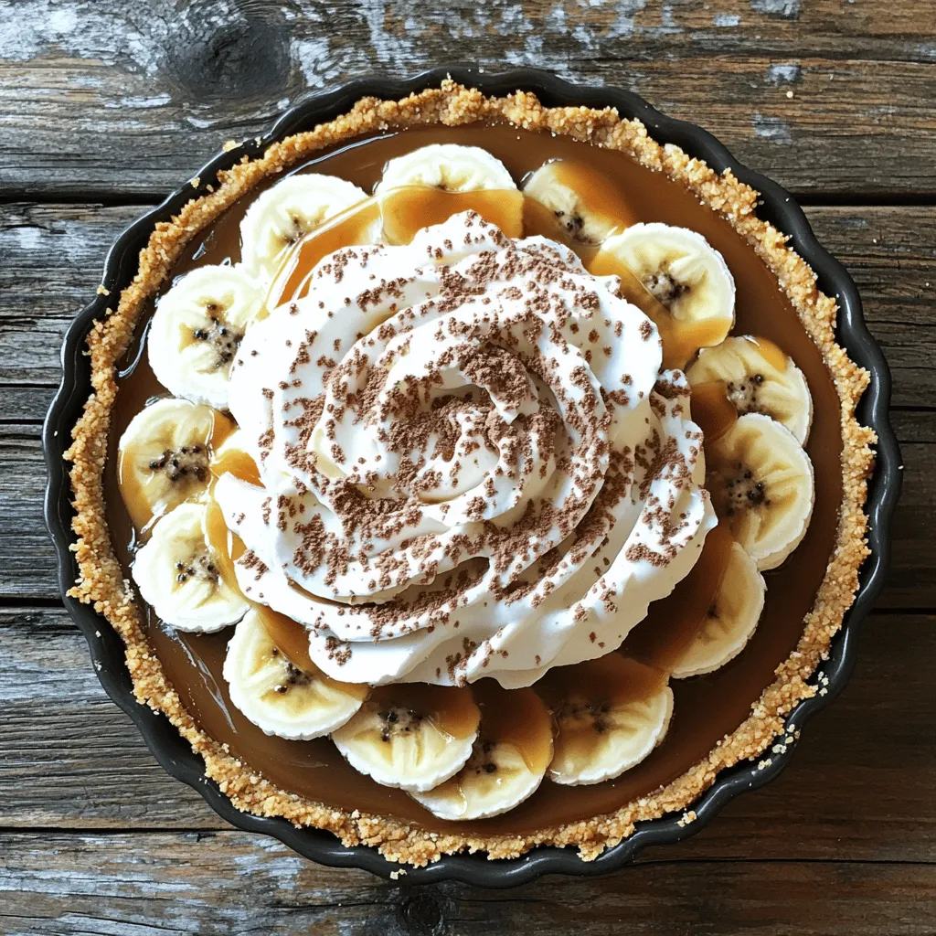 Easy Banoffee Pie with Caramel and Cream Delight