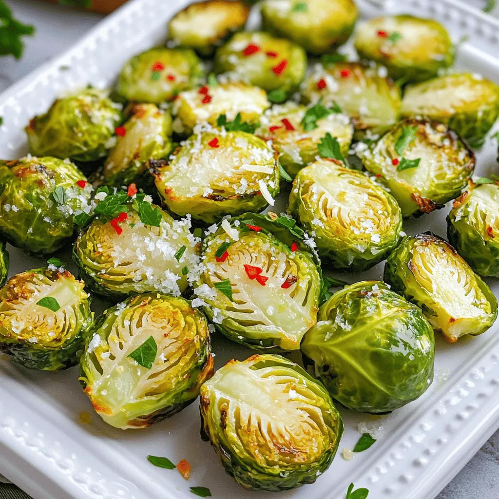 Lemon Garlic Roasted Brussels Sprouts Tasty Side Dish