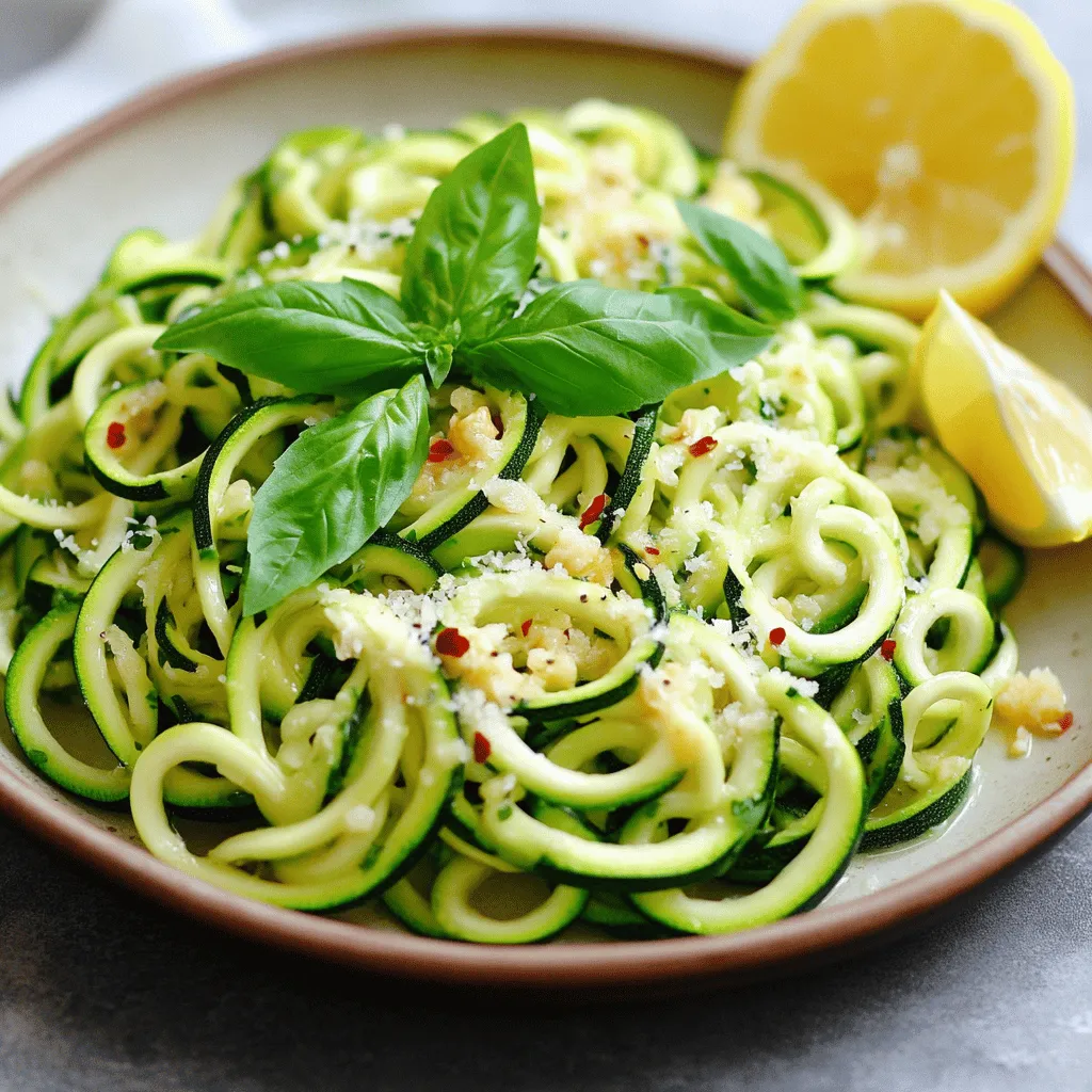 Garlic Butter Zucchini Noodles Easy and Flavorful Dish