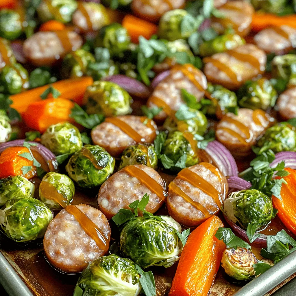 Sheet-Pan Maple Dijon Sausage and Veggies Delight