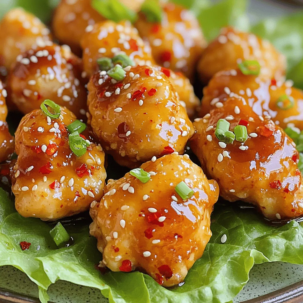 Spicy Honey Garlic Chicken Bites Flavorful Party Snack