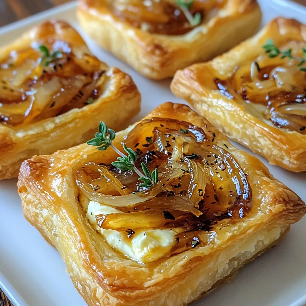 Caramelized Onion Goat Cheese Tarts Flavorful Treat