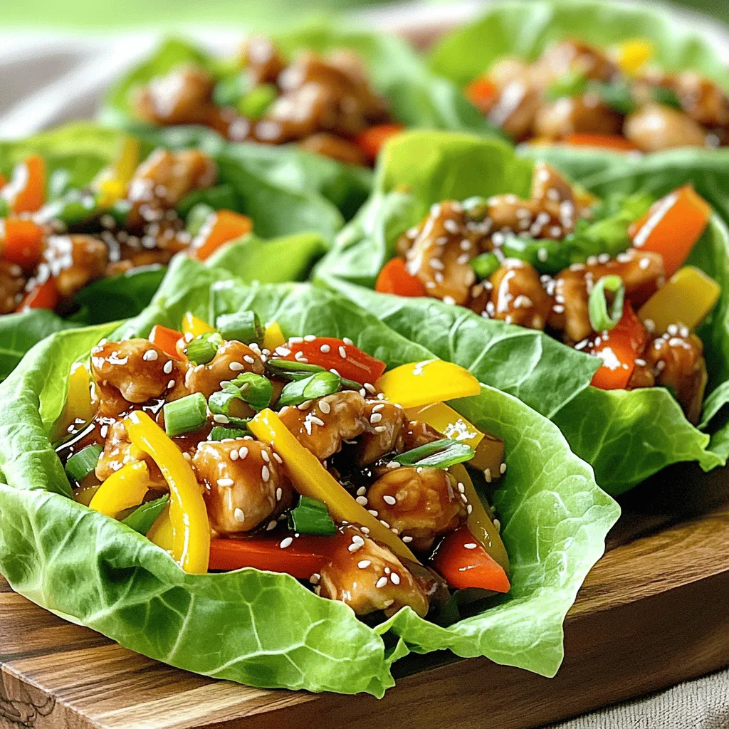 Teriyaki Chicken Lettuce Wraps Flavorful and Fresh Meal
