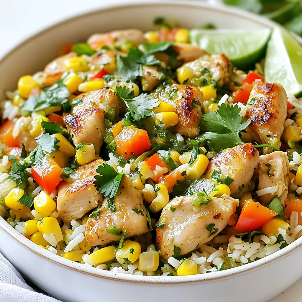 Salsa Verde Chicken Rice Skillet Tasty and Easy Meal