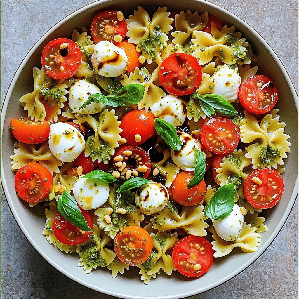 Pesto Caprese Pasta Salad Flavorful and Simple Dish
