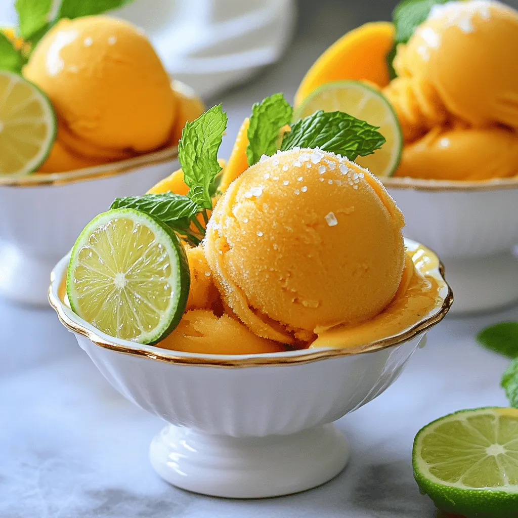 Mango Sorbet Delightful and Easy Summer Treat