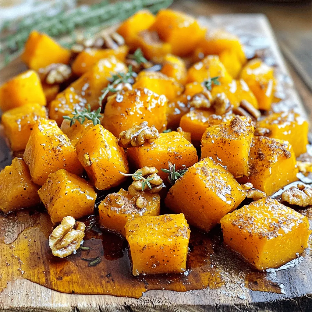 Maple Cinnamon Roasted Butternut Squash Delight