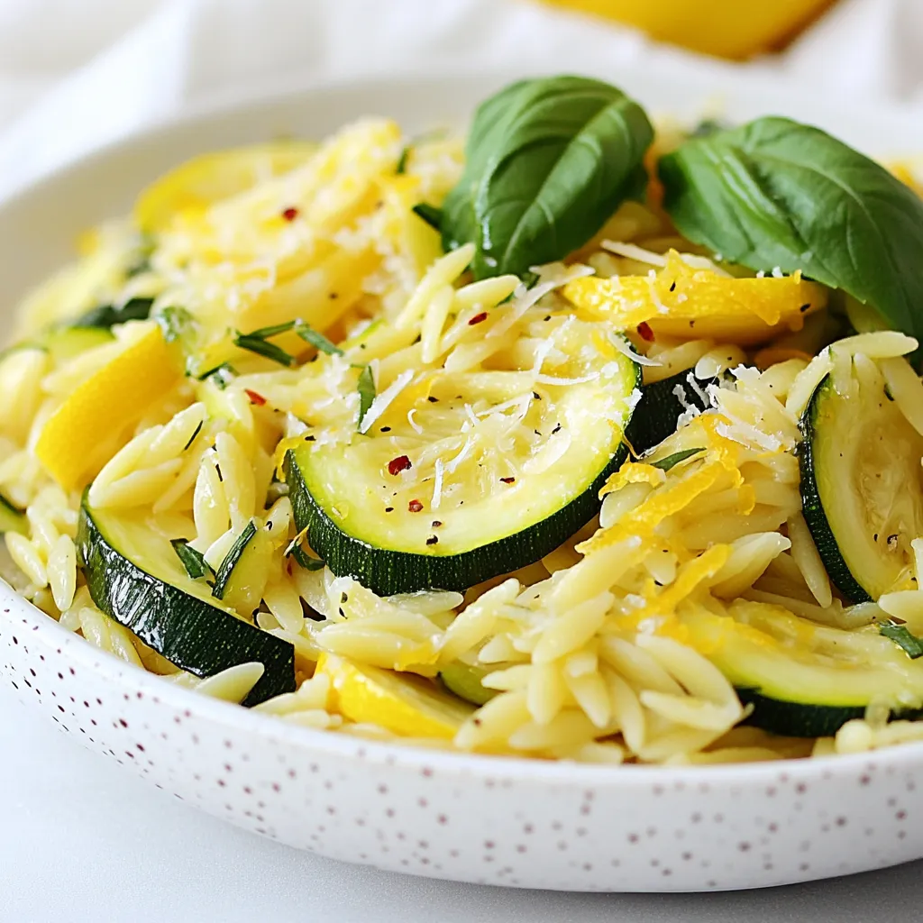 Zucchini Lemon Orzo Flavorful and Fresh Recipe