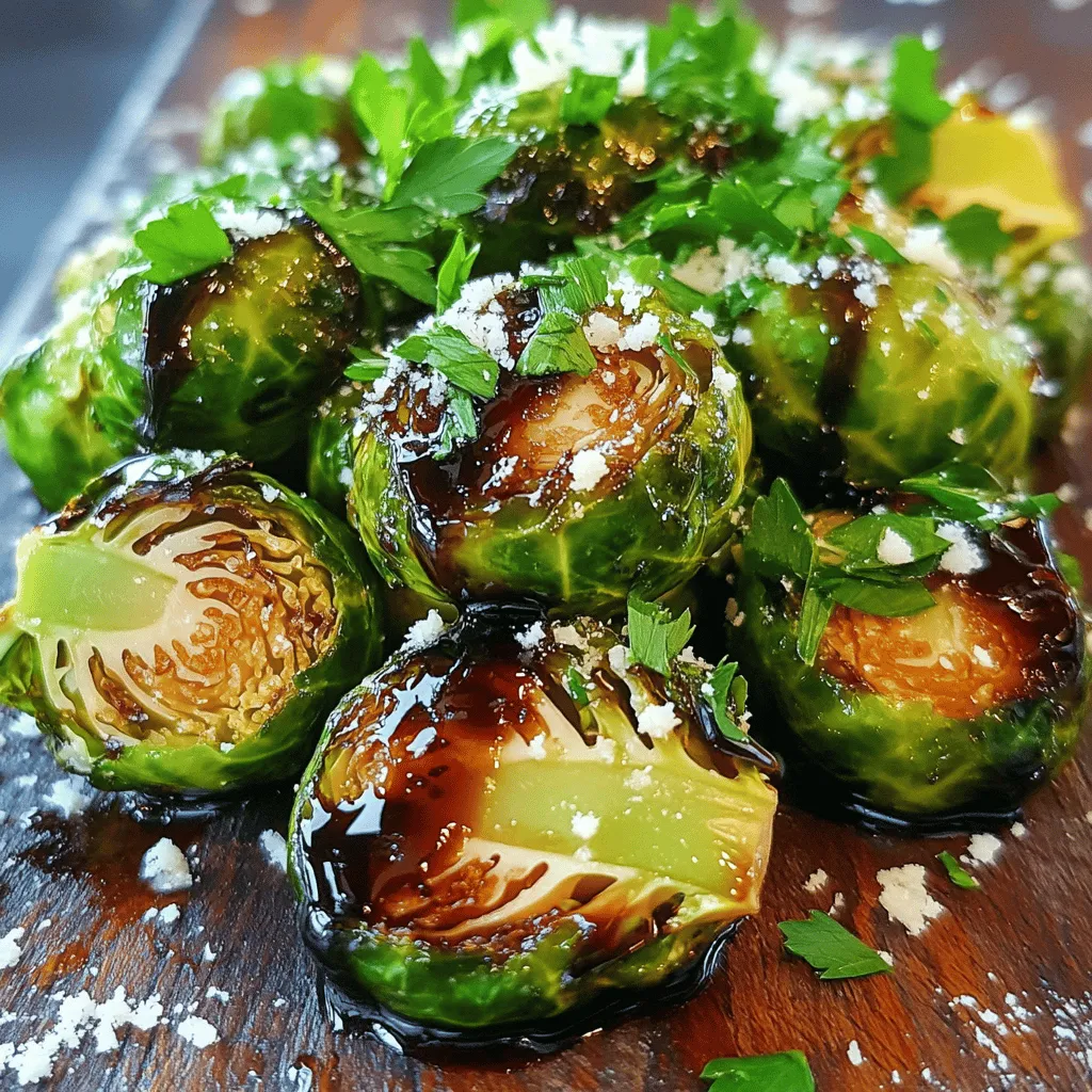 Balsamic Glazed Brussels Sprouts Flavorful Side Dish