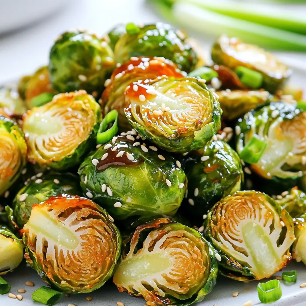Air Fryer Honey Sriracha Brussels Sprouts Delight